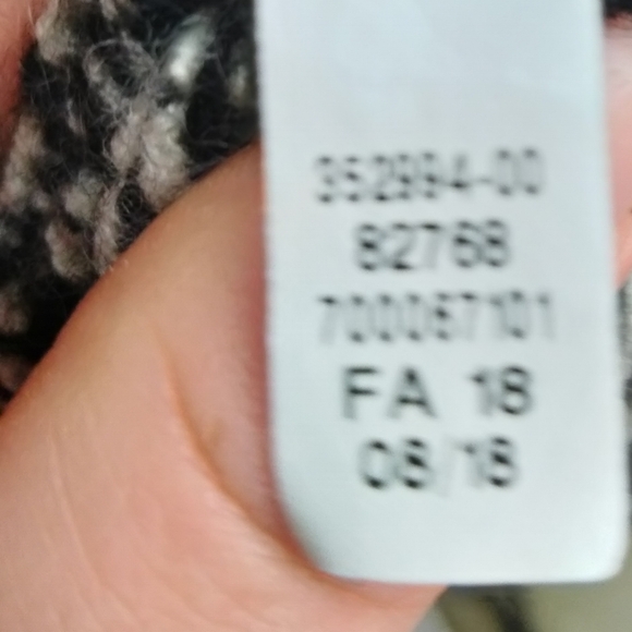 ATHLETA Wool Cashmere Longline Open Front Cardigan in Marled Black Grey Sz. XS - Picture 12 of 12